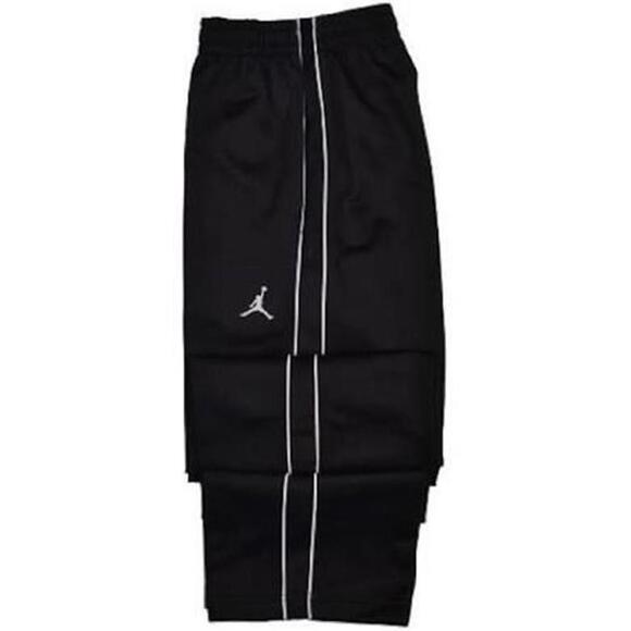 Jordan Men's Black Athletic Sweatpants with White Stripe - Picture 1 of 1
